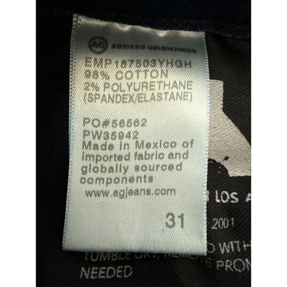 AG Adriano Goldschmied Womens Mari Mid-Rise Slim Straight Leg Jean Size 31 - Picture 9 of 16